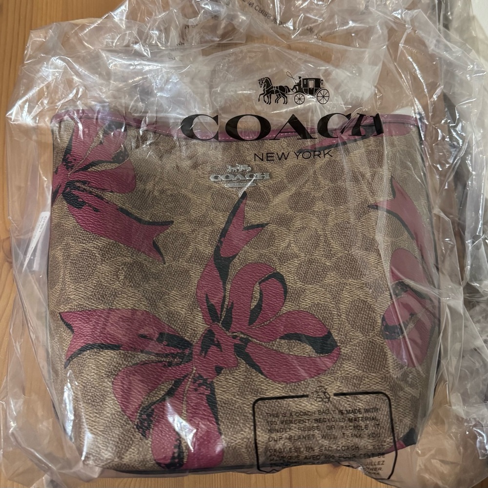 Coach Brown and Pink Crossbody Bag - Picture 5 of 5